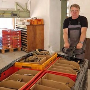In über 1.400 Kisten wurde der „Schatz“ verpackt