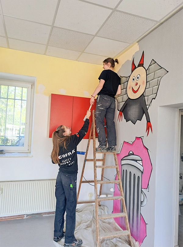 Die Helfer können selbst kreativ werden.